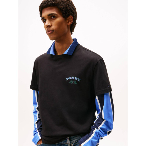 Tommy Hilfiger Ανδρική κοντομάνικη μπλούζα Dollar Stack Logo Regular T-shirt